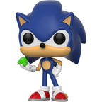 Funko Pop! Games: Sonic - Sonic with Emerald Collectible Toy, Blue