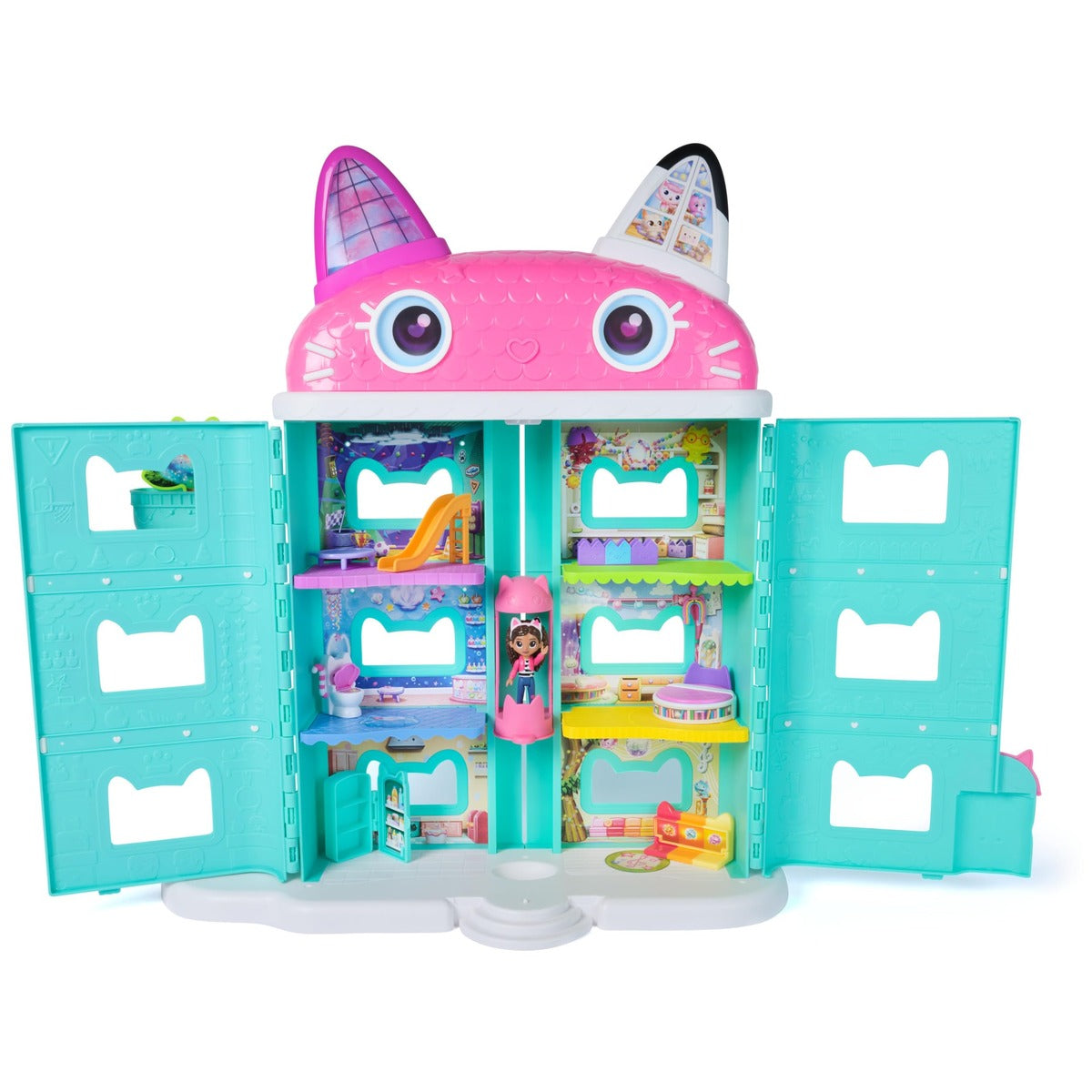 DREAMWORKS GABBY'S DOLLHOUSE: Gabby's Cat Dollhouse, Movie-Inspired Figure & Accessories, Toys for Boys & Girls Ages 3+