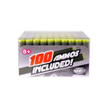 Hip Shot, Ammos 100pcs Soft Darts for Kids, Safe & Reusable Toy Gun Refill, 100-Piece Replacement Dart Box for Party Games & Outdoor Play for Boys