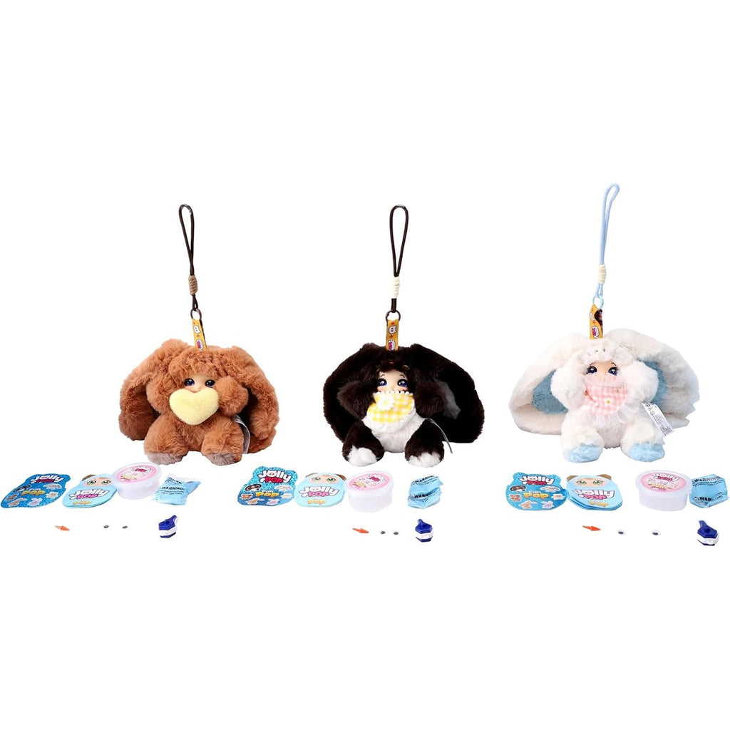 JollyPop Puppy FunPop S1 for Kids, Collectible Plush Toy Includes Plush Charm, Dress-Up Accessories, Character Cards