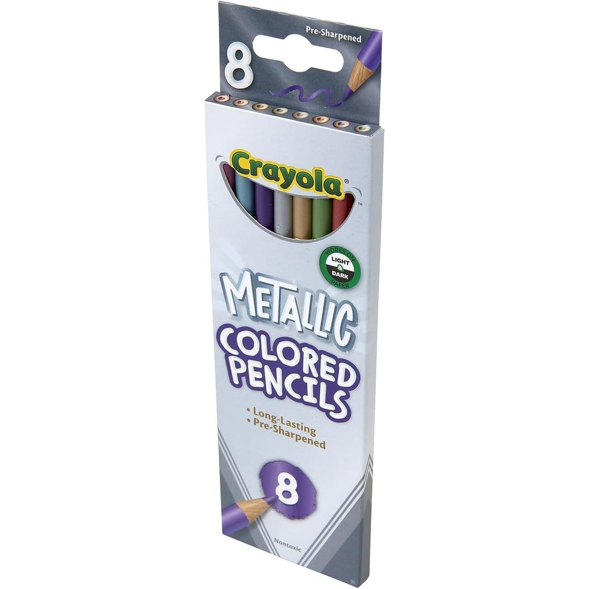 Crayola Metallic FX Colored Pencils - 8 Pencils 1 Count (Pack of 1)