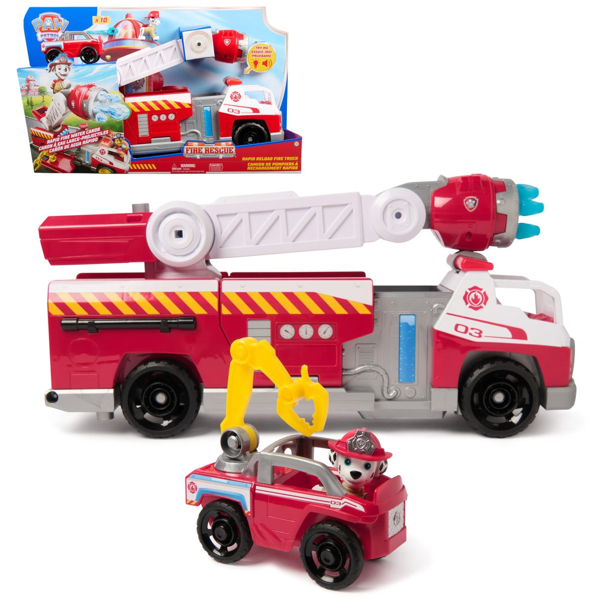 Paw Patrol - PAW Patrol Fire Truck - Marcus Car Figure - Sound and