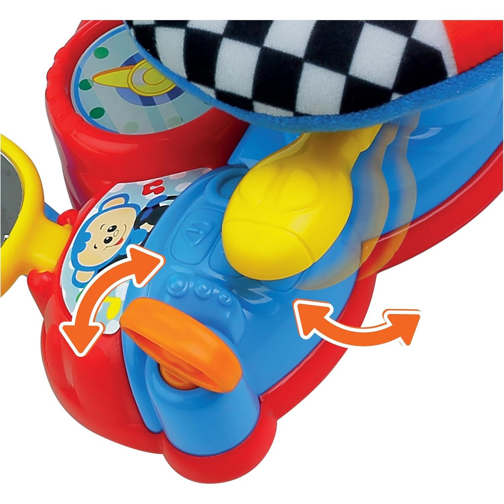 Amazon.com: winfun Baby Learning Steering Wheel with Sound and Light, 360° Spin, Movable Gearshift, Stroller Attachment, Interactive Toy for Motor Skill Development, Sensory Stimulation, Fun for Infants and : Toys & Games