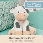 Baby GUND Buttermilk the Cow Animated Plush, Singing Stuffed Animal Sensory Toy, Sings Old MacDonald and Teaches Animal Sound