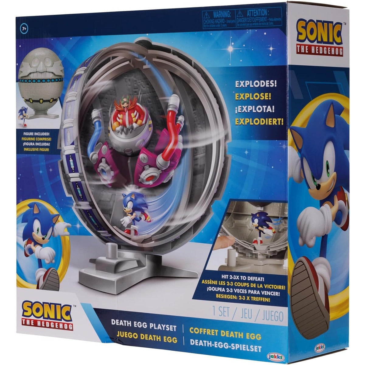 Sonic The Hedgehog 2.5" Action Figure Death Egg Playset with Sonic