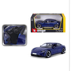 Bburago -18-21098B Porsche Taycan Turbo S in Blue in 1/24 Scale (18-21098B), Unisex, Children, Colour