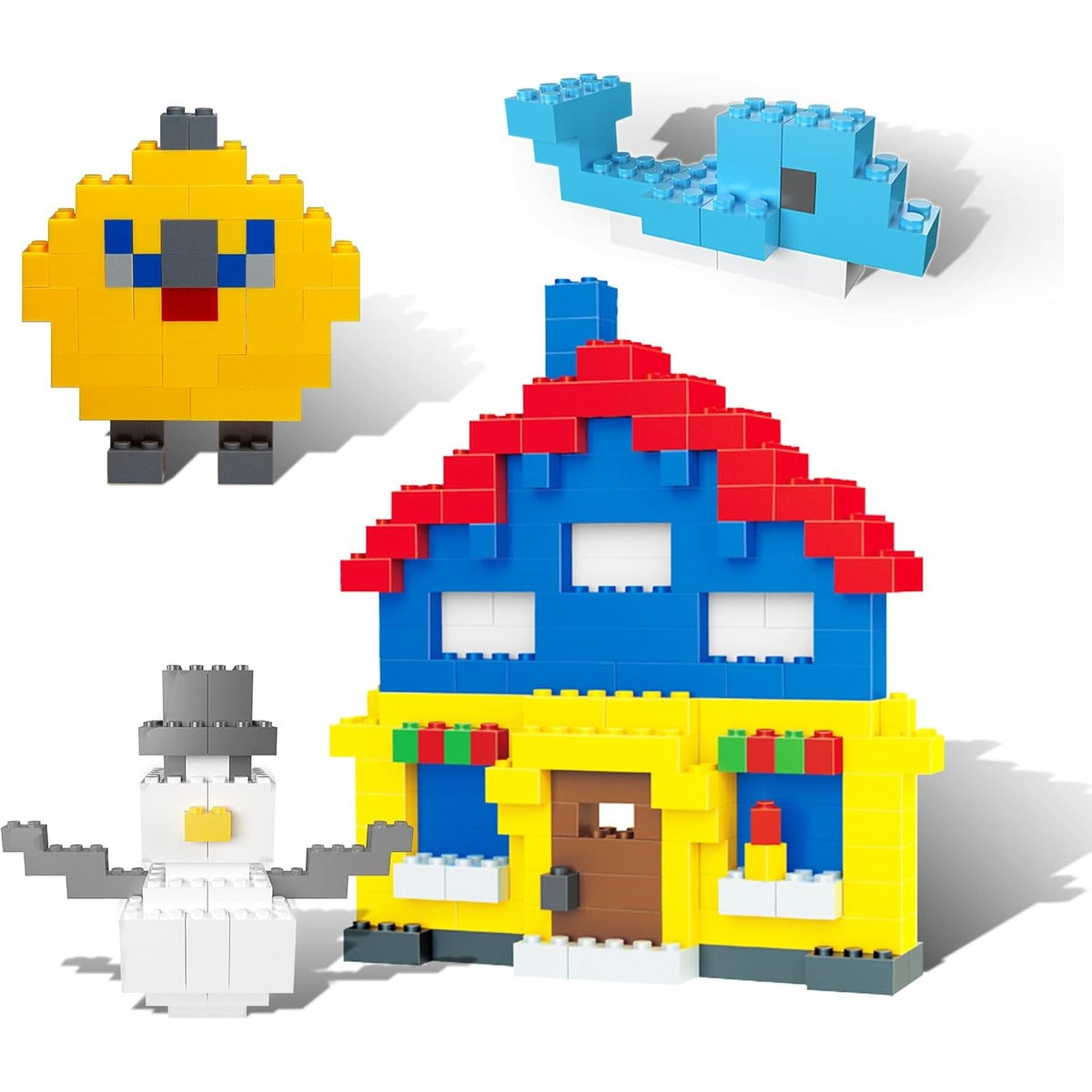 PicassoTiles 1250 PCs Educational Building Block Tiles Set Creative Shapes to Enhance Imaginative Play Unique Set to Characters and Numbers Learning STEM Toys Washable for Learning Education Ages 3+