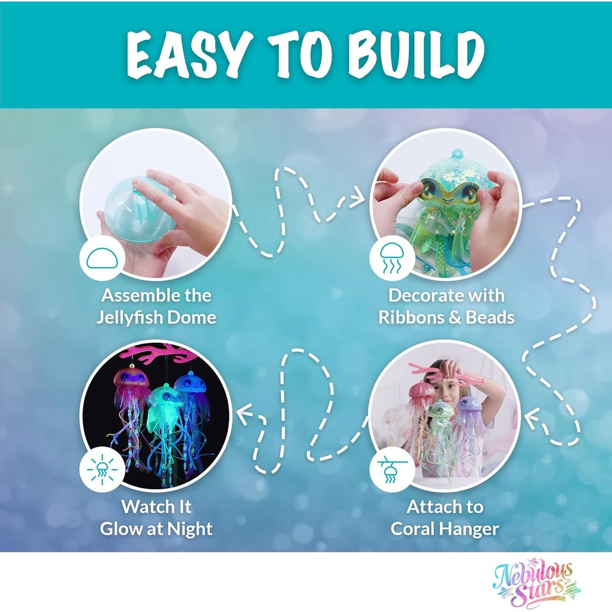 Nebulous Stars Luminous Jellyfish Creative and Craft Set