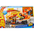 Hot Wheels City Toy Car Track Set, Pizza Slam Cobra Attack Playset