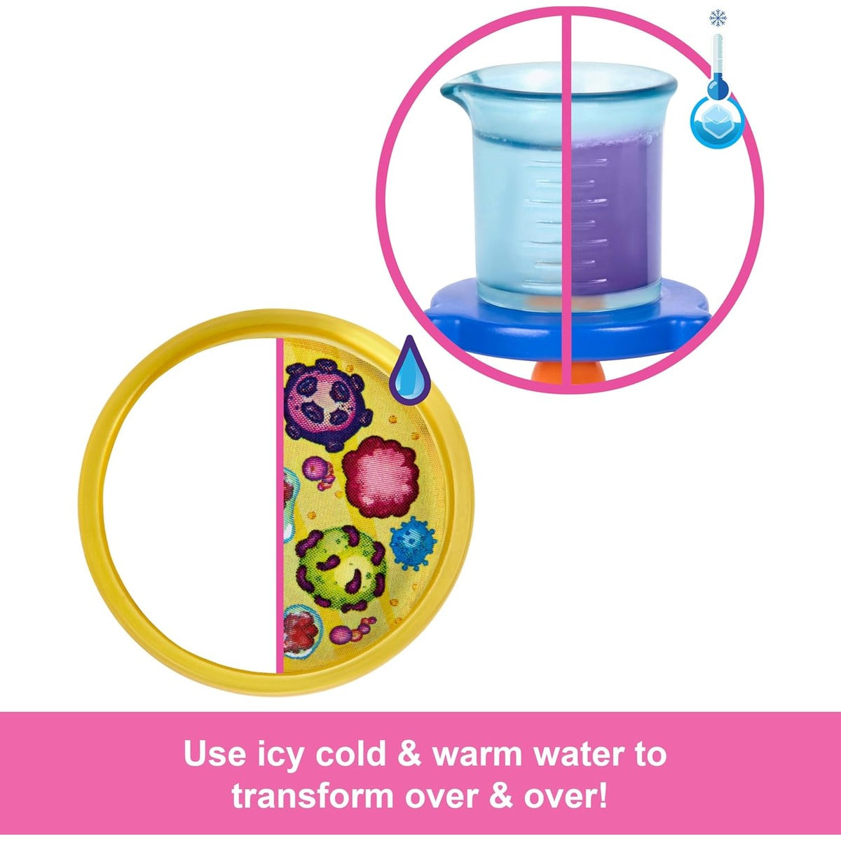 Barbie Scientist Doll and Accessories with Blonde Fashion Doll, Lab Table, Microscope, & Color-Change Beaker & Petri Dish Acc