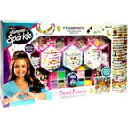 Cra-Z-Art Shimmer 'N Sparkle Bead Mania Friendship Studio, DIY Bracelet Making Kit with Storage Bag, Beads, Charms, Elastic C