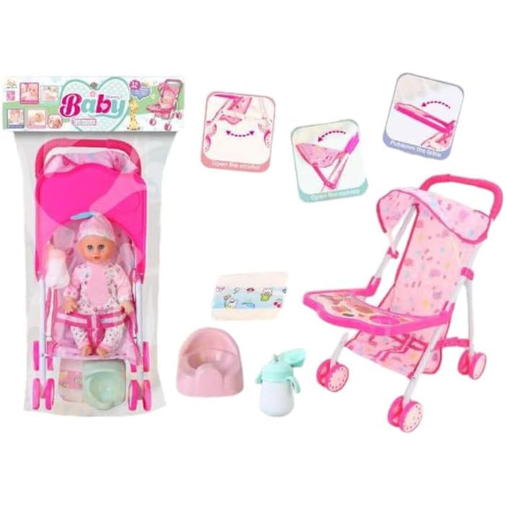 Baby Habibi Realistic Growing Up Baby Doll 14inch, Lifelike Design with Realistic Features, Drinks Milk, Shrinks & Grows, Includes Accessories & Removable Trendy Outfit for Interactive Play, Ages 3+