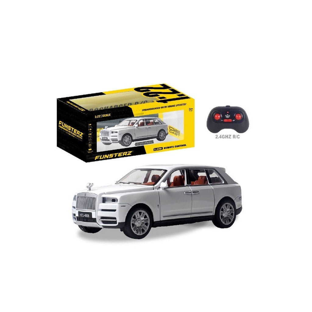 Funsterz 1:22 RC Rolls-Royce Cullinan - Die-Cast Alloy Spray Mist Car
