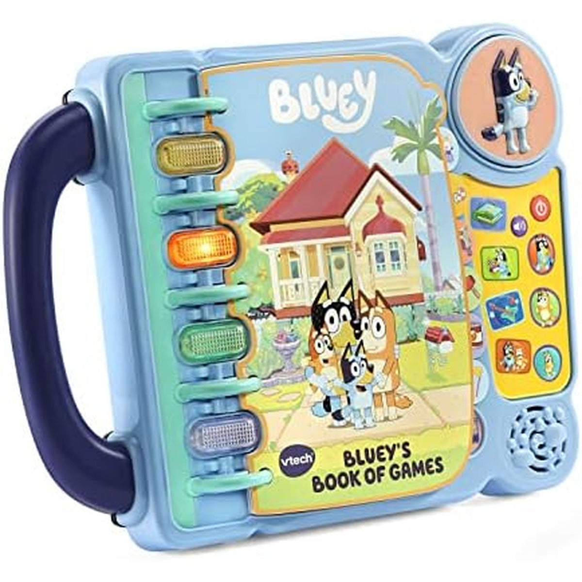 VTech Bluey's Book of Games, Official Bluey Book, Interactive Childrens Book, Educational Activity Toy with 4 Learning Modes, Gift for Kids Ages 3, 4, 5, 6 Years, English Version