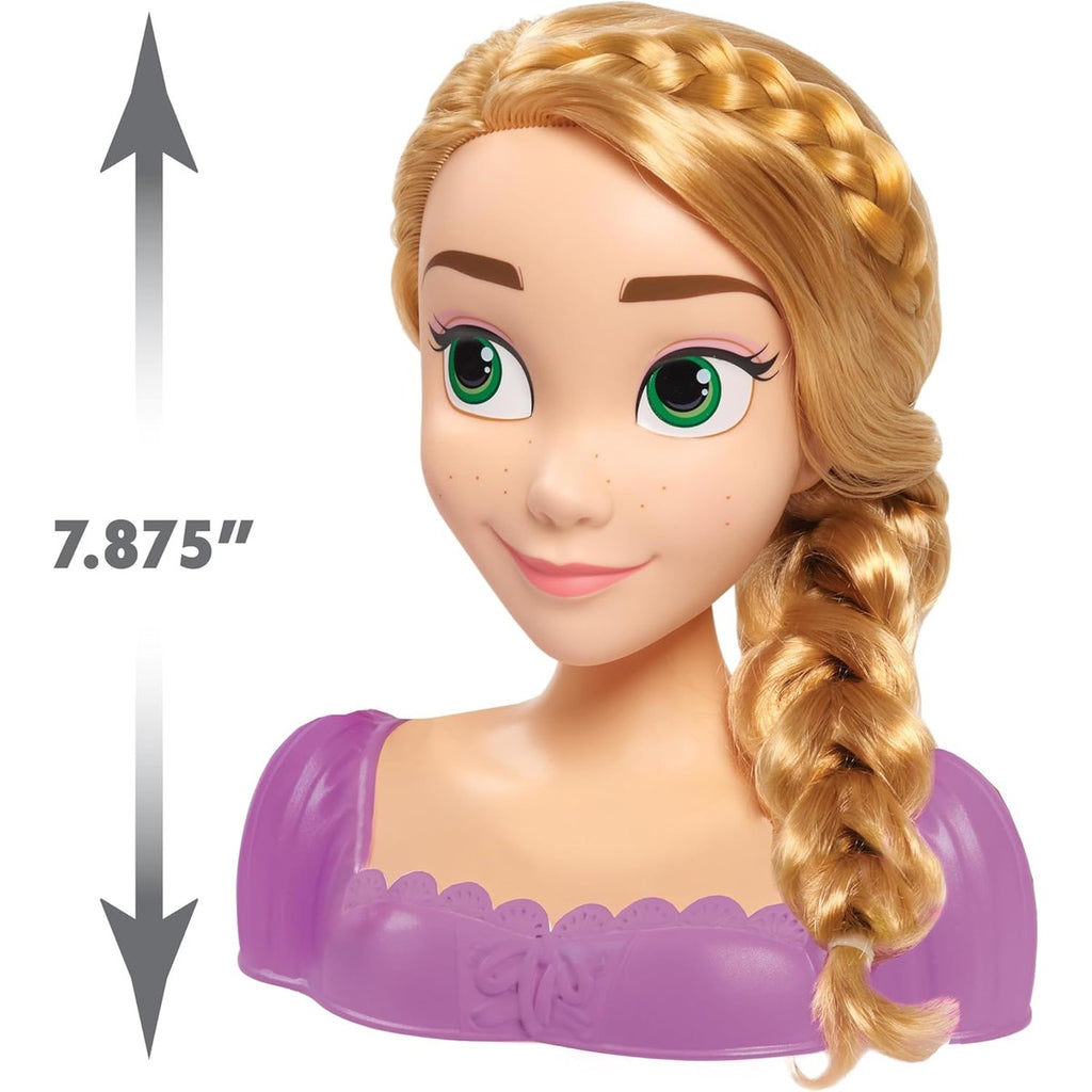 Just Play Disney Princess Rapunzel Hairstyle Head 7 Pieces Pretend Play