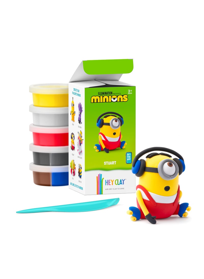HEY CLAY Monsters Set-Colourful Modeling Kids-Air Dry Clay Kit 15 Cans And Sculpting Tools