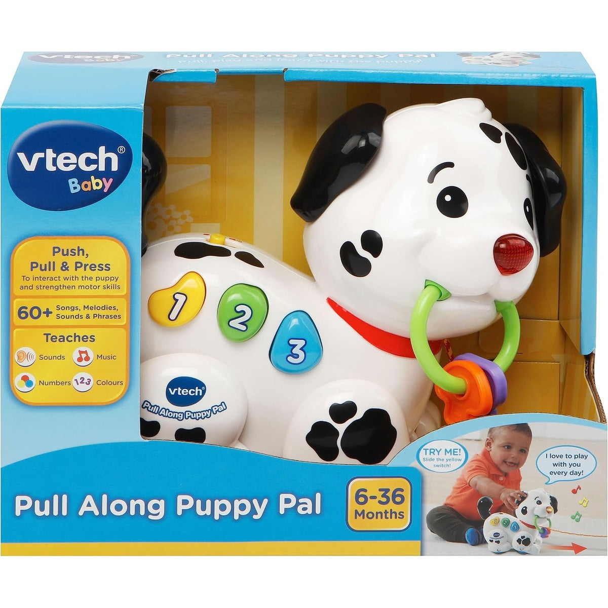 Vtech Pull Along Puppy Pal, Multi