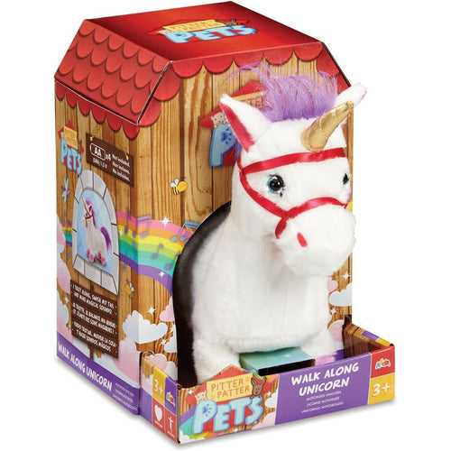 Addo Pitter Patter Pets Walk Along Unicorns, Unicorn Cuddle Pet, Magical Adventure