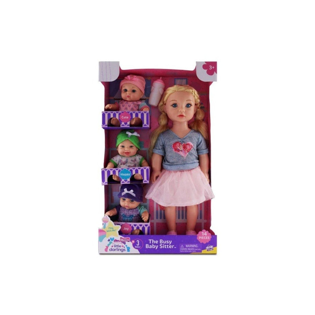Baby Maziuna Little Darlings The Busy Baby Sitter Doll Playset