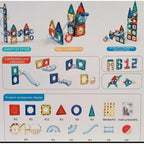 MEGA So - Colorful Magnetic Pipeline Building Block Set, 73 Pieces, Educational STEM Toy for Ages 3+