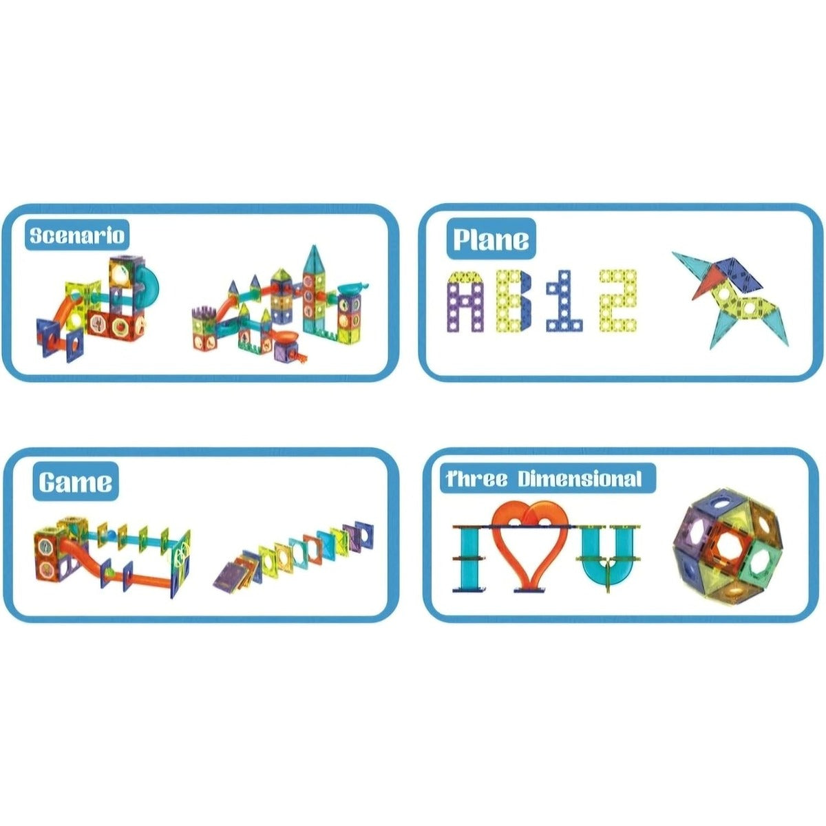 MEGA So - Colorful Magnetic Pipeline Building Block Set, 73 Pieces, Educational STEM Toy for Ages 3+