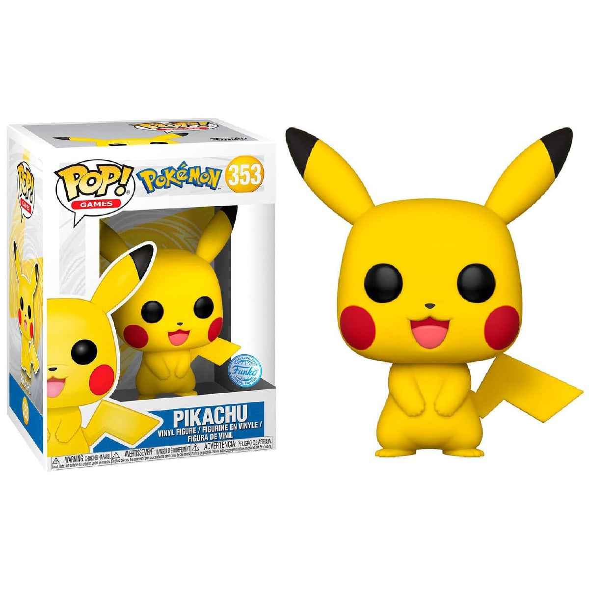 Funko Pop! Games: Pokemon - Pikachu (Standing) Figure (Special Edition)