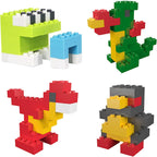 PicassoTiles 1250 PCs Educational Building Block Tiles Set Creative Shapes to Enhance Imaginative Play Unique Set to Characters and Numbers Learning STEM Toys Washable for Learning Education Ages 3+