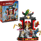 LEGO NINJAGO Ninja Character Display 15th Anniversary Building Toy for Kids, Ages 14+ - Ninja Playset W/Elemental Master of Lightning + 7 Minifigures - Gift Idea for Teen Boys &amp; Girls - 71866