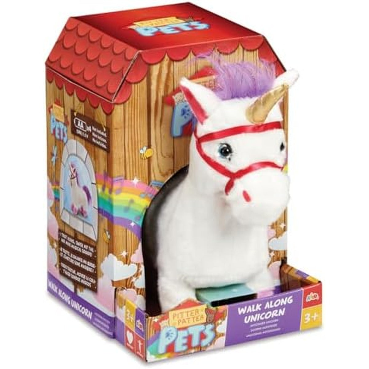 Addo Pitter Patter Pets Walk Along Unicorns, Unicorn Cuddle Pet, Magical Adventure
