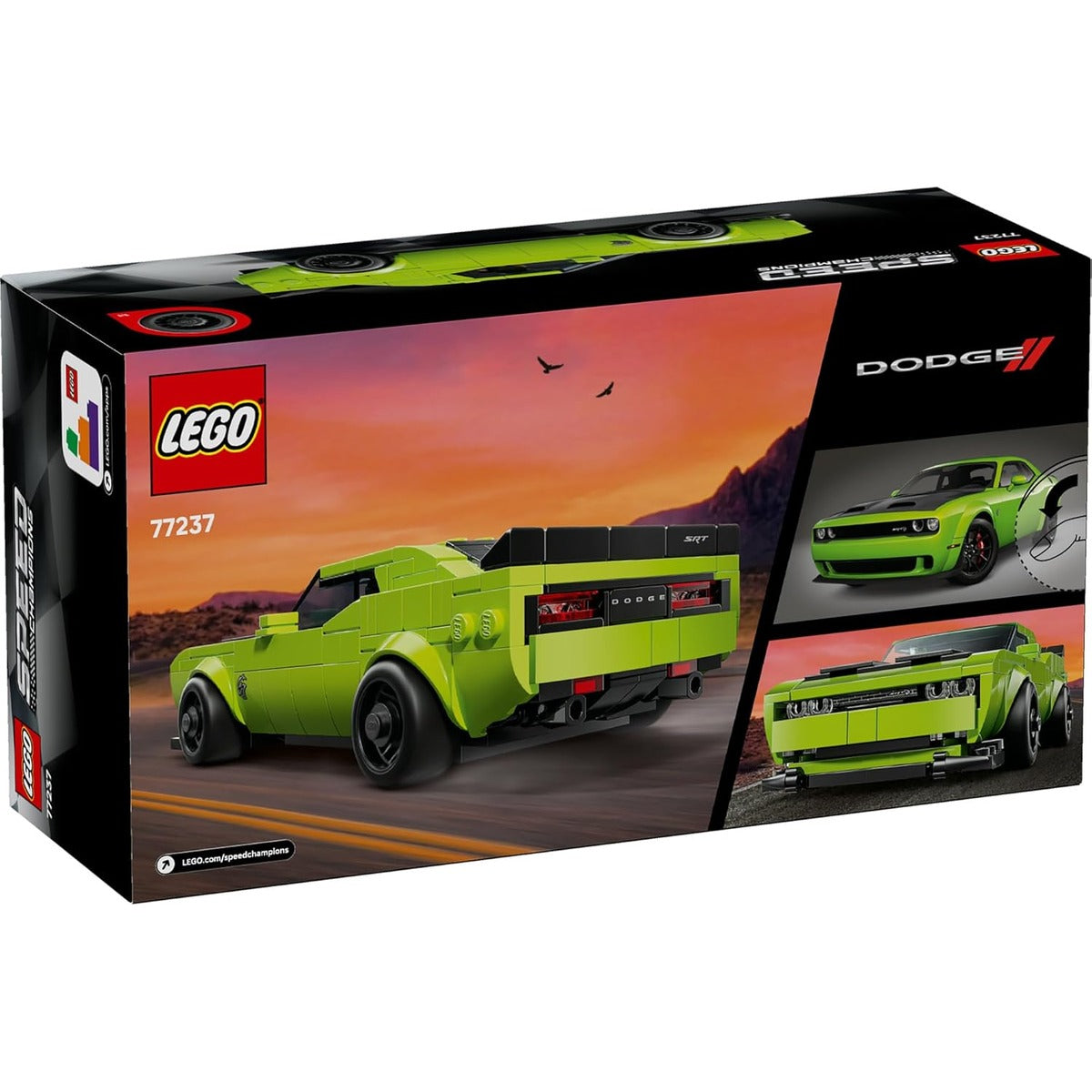 Lego 77237 Speed Champion Dodge Challenger SRT Hellcat Sports Car Toy