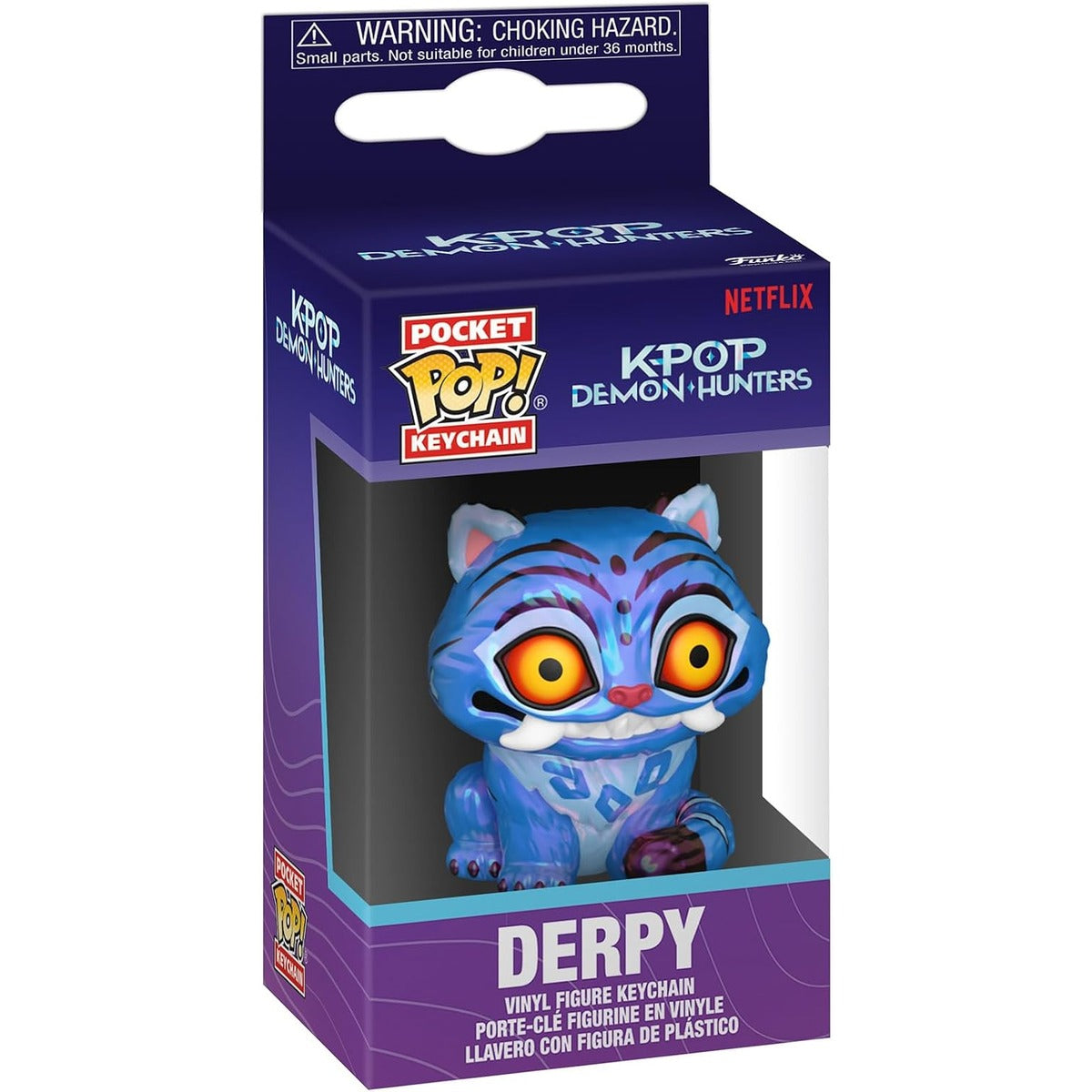 Funko POP! Keychain: Netflix - KPOP Demon Hunters - Derpy - Novelty Keyring - Collectable Mini Figure - Stocking Filler - Gift Idea - Official Merchandise - Backpack Decor | Collectable mini figure, original key ring, gift idea, small item for Santa boots