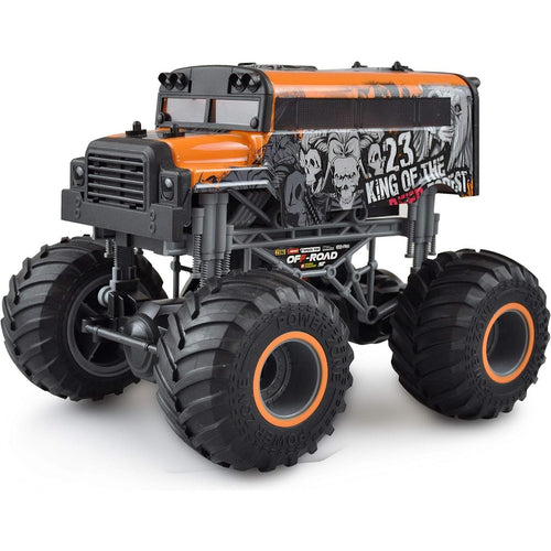 Amewi 22452 Yellow Crazy SchoolBus Monster Truck 1