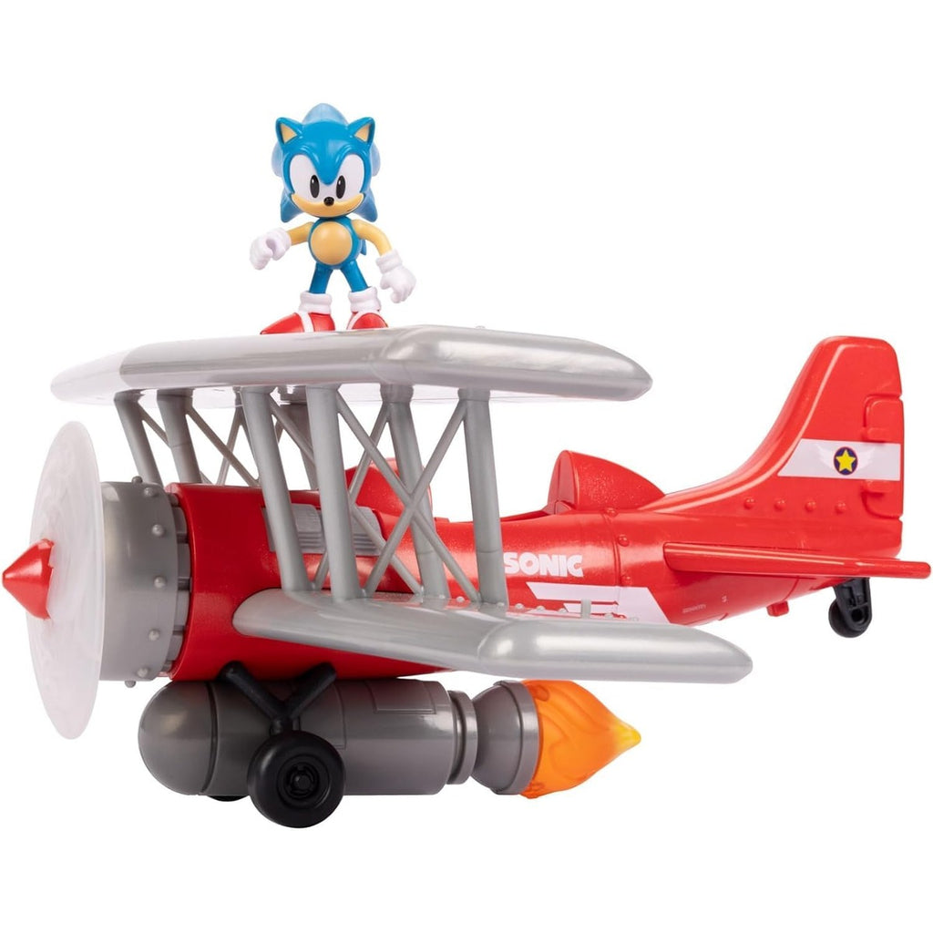 Sonic The Hedgehog Tornado Biplane Playset with 2.5" Sonic Action Figure