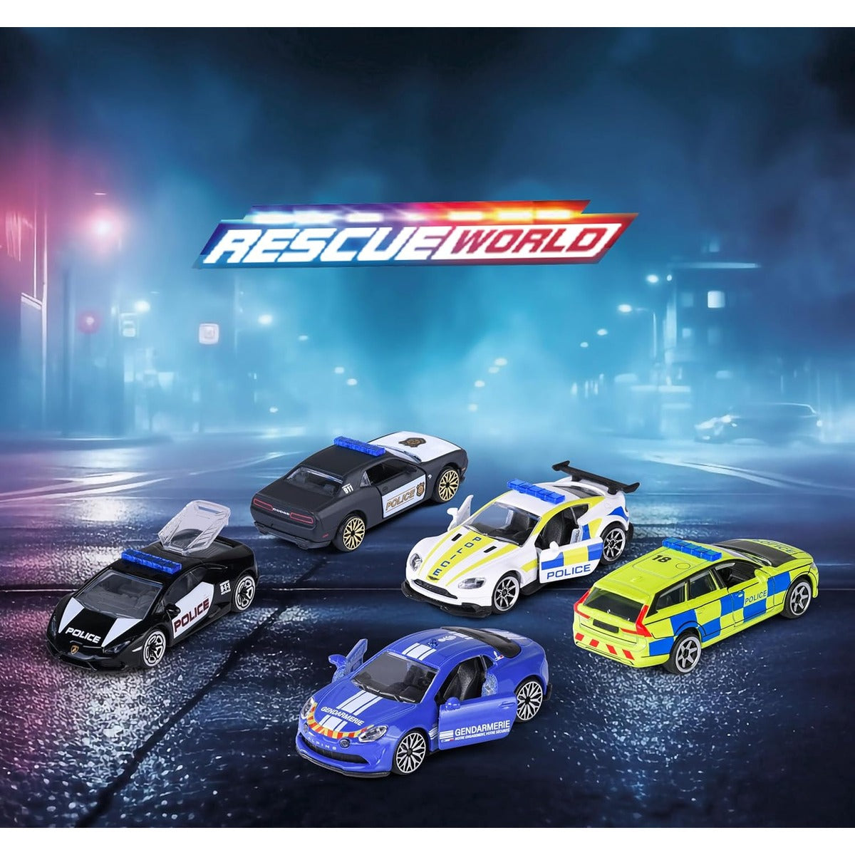 Majorette Rescue World gift set, 5 pieces