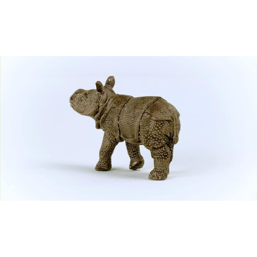 Schleich Wild Life Realistic Baby Indian Rhinoceros Figurine