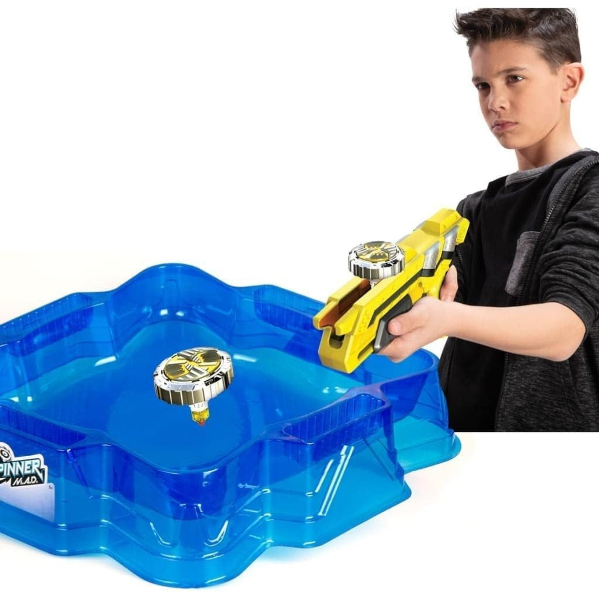 SilverLit Spinner M.A.D Deluxe Battle Pack: Thunder vs Sandstorm Yellow/Green 86311