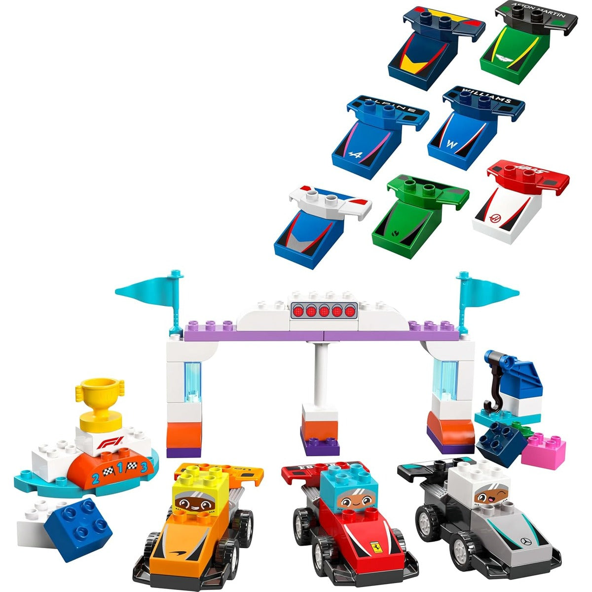 Lego Duplo 10445 - F1 Team Race Cars & Drivers F1 Race Car and Driver