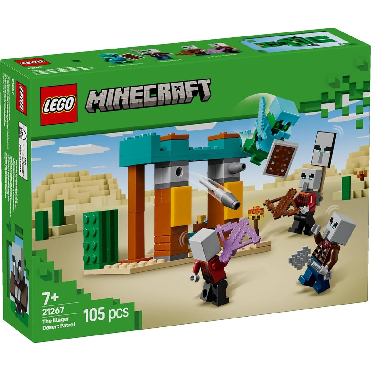 LEGO Minecraft 21267 Evil Villagers Desert Patrol Toy Toy Birthday