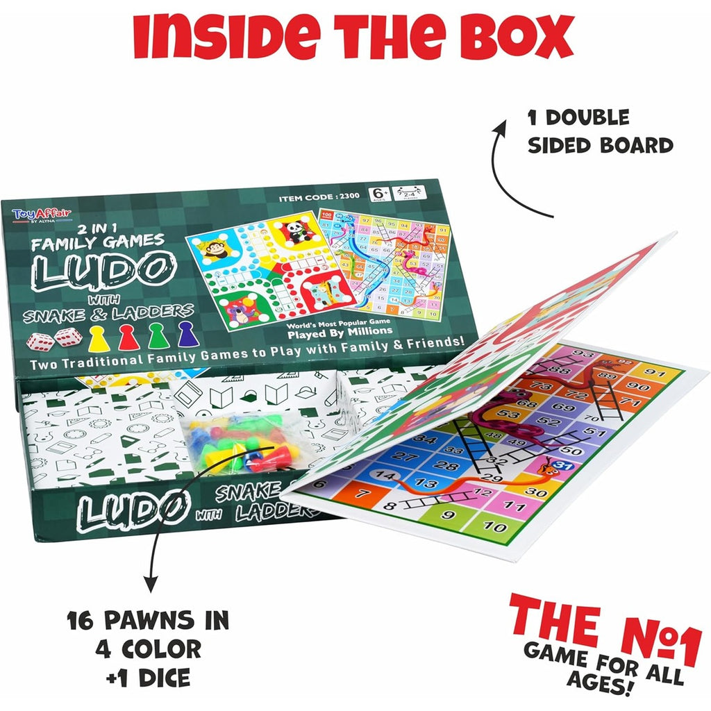 Ankit Toys & Games Ludo and Snake & Ladders Board Game Set