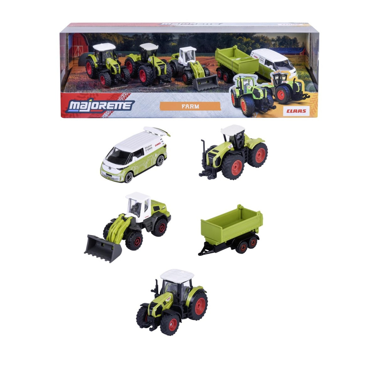Majorette Claas Farm Car Set (5 Model Cars)