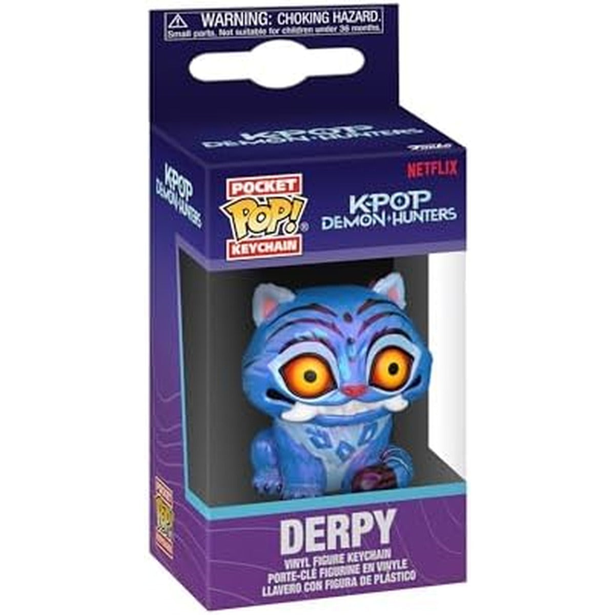 Funko POP! Keychain: Netflix - KPOP Demon Hunters - Derpy - Novelty Keyring - Collectable Mini Figure - Stocking Filler - Gift Idea - Official Merchandise - Backpack Decor | Collectable mini figure, original key ring, gift idea, small item for Santa boots