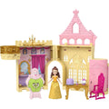 Mattel Disney Princess Toys, Storytime Stackers Belle's Castle, Stackable Doll House with Small Doll & 9 Pieces, Inspired by The Disney Movie