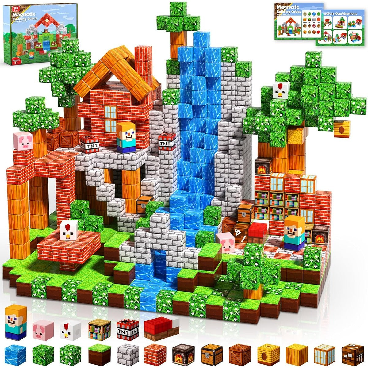 Magnetic Games Building Set - 168 pcs