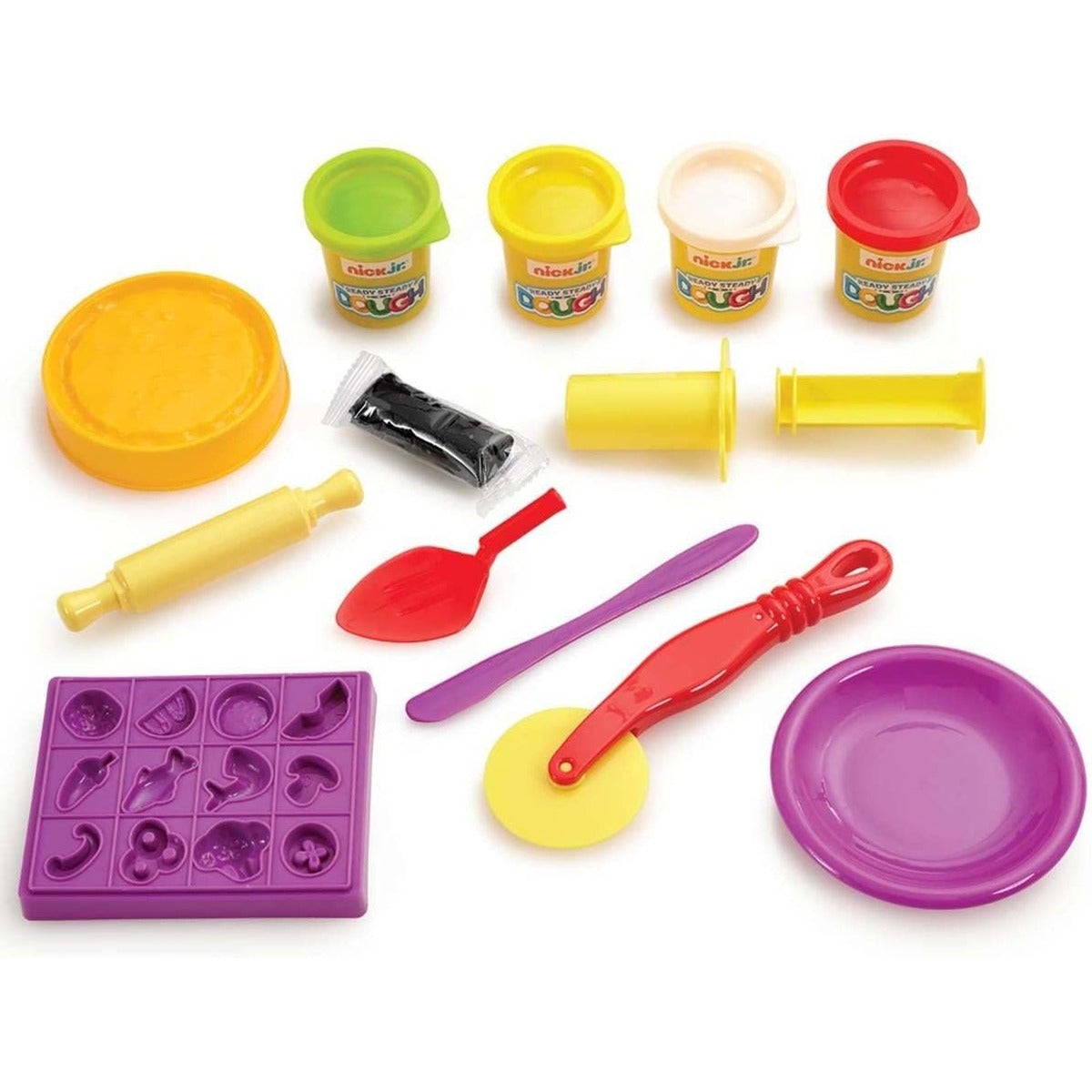 Addo Nick Junior Dough Pizza Playset 252g, Play Dough, Clay Toys, Moulding Arts & Craft, School Supply, Toys for Kids