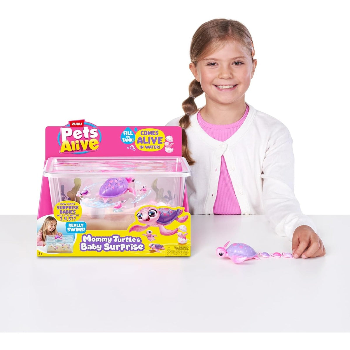 Pets Alive Mommy Turtle Surprise by ZURU, Robot Toy Pet Turtle
