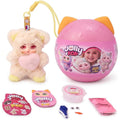 Jolly Pop JollyPop Kitten FunPop Collectibles Plush Toy for Kids, Includes Dress Up Accessories, Character Cards, Cute Pastel