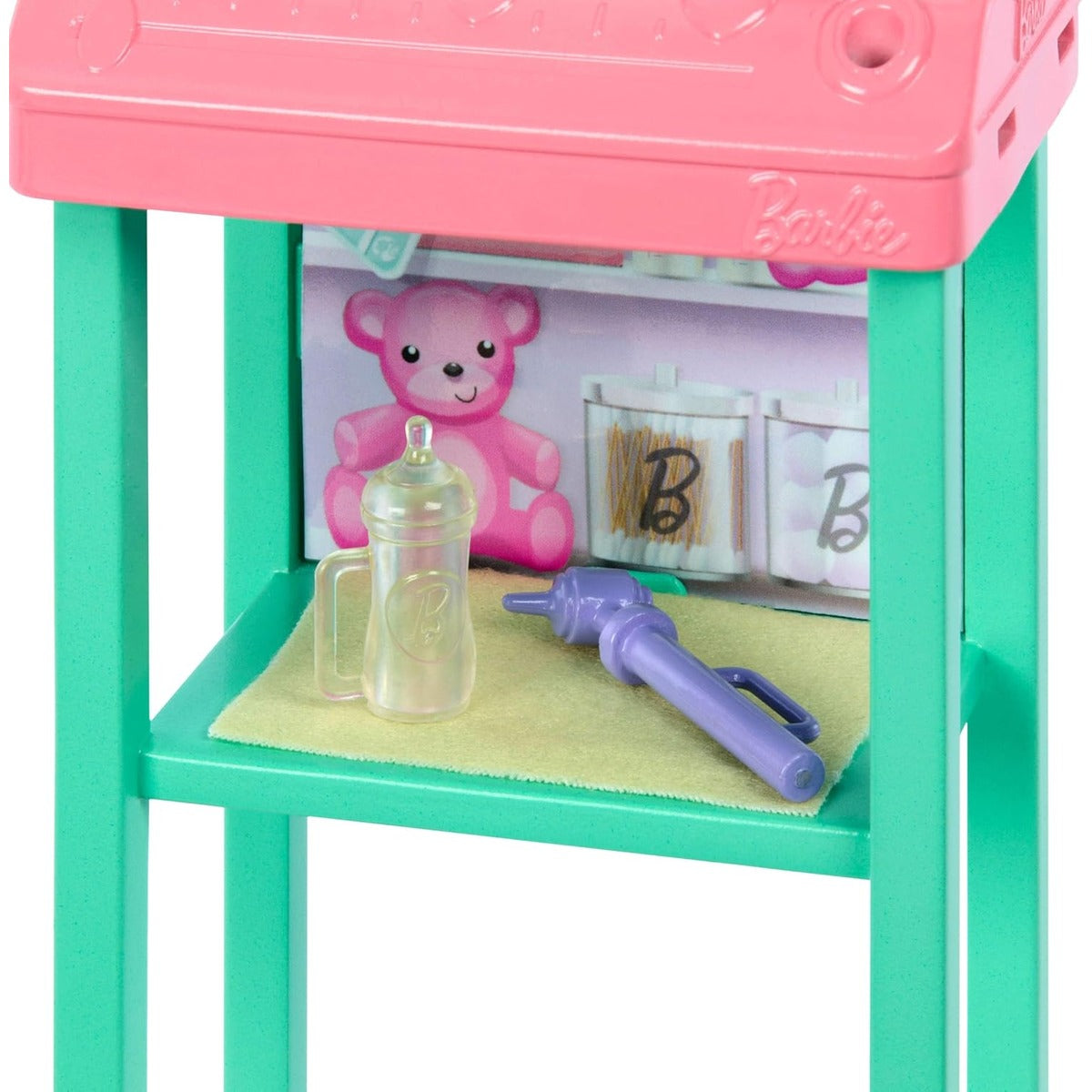 Barbie Baby Doctor Playset with Blonde Fashion Doll Wearing Pink Scrubs, Baby Doll, Furniture & Accessories Multicolor