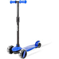 Ziggy ZIGGY 3-Wheel Tilt Scooter for Kids Ages 2-10 | Red Kick Scooter with LED Light-Up Wheels, 4-Height Adjustable toy