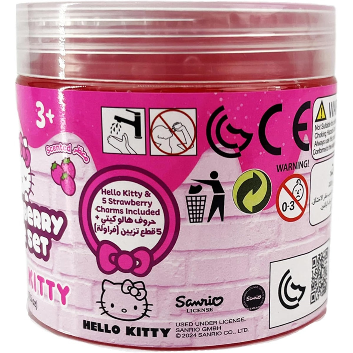 SlimeTime Hello Kitty Single Can 212g, Slime for Girls and Boys,Stress Relief Toy for Kids, Education,School,Party Favor,Gift for Birthday & Christmas, Soft Putty Slime For Kids