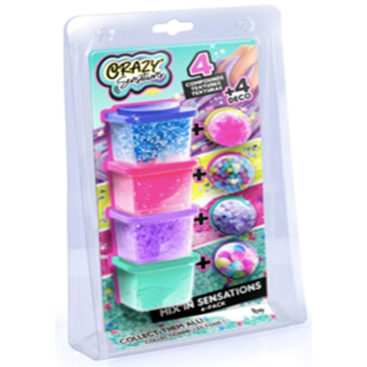 Canal Toys Crazy Mix Incensation Slime Toy Pack of 4